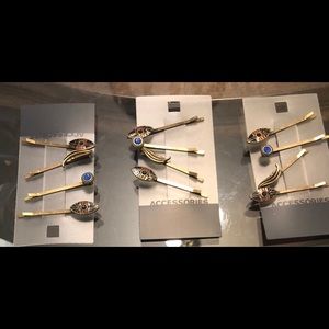 Decorative hair pins.